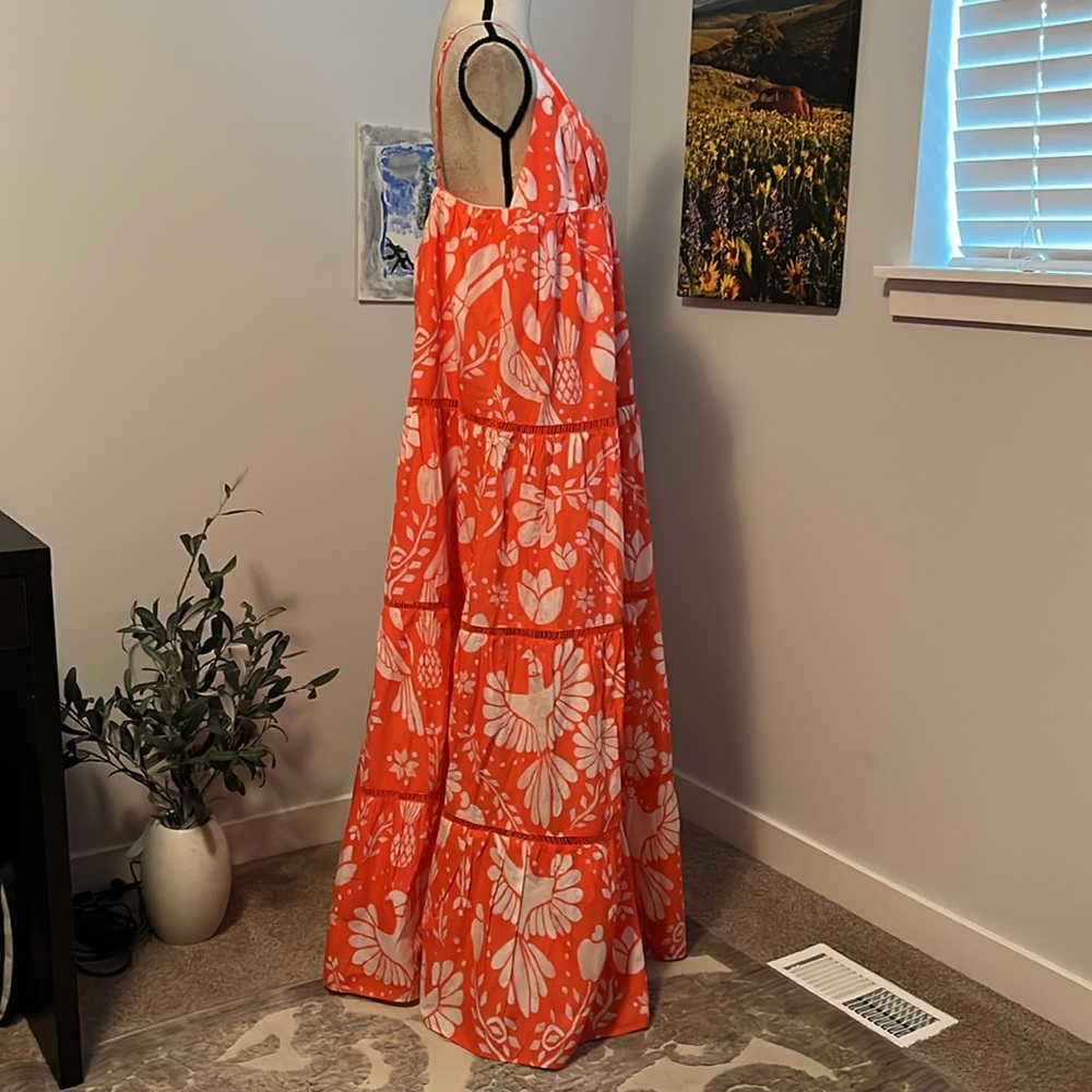 FARM Rio Vibrant Orange Floral Maxi Dress - Picture 7 of 15